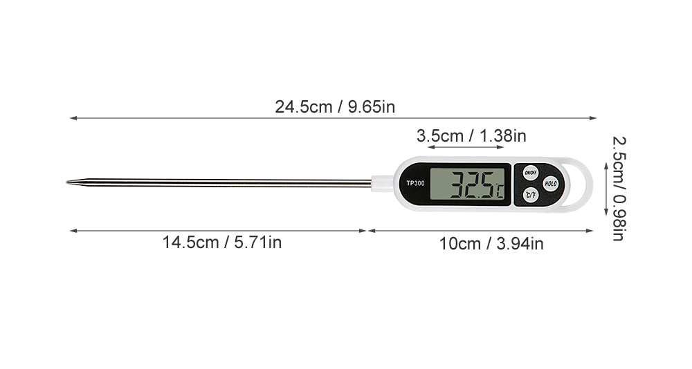 Food Thermometer For Meat, Water, Milk Cooking Probe Bbq - Electronic Oven
